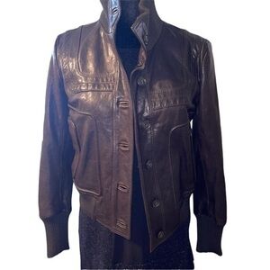 Morrelli by Da Vinci 100% Authentic Genuine Leather Moto Jacket